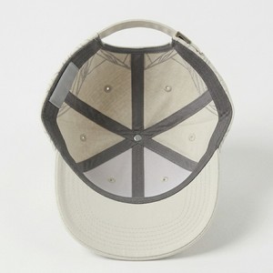 White Geometric Embroidered 6 Panel Baseball Cap Unisex Casual Fitted Structured Canvas <b>Hat</b> 58-60CM - Product Image 2