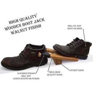 Calzascarpe in Legno di Pino con Incisione, Estrattore per Stivali e Scarpe con Borsa da Viaggio, Colore e Logo Personalizzabili, Decorazione per la Casa - Product Image 3