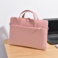 Sac pour ordinateur portable et tablette en polyester durable, résistant aux chocs et aux tremblements de terre, pour femmes, 14 pouces, 16 pouces, fin, avec logo imprimé