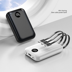 Chargeur portable mini 10W, 10000mAh 20000mAh, grande capacité, câble intégré, affichage LED, batteries externes - Product Image 4