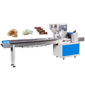 Fengfa-máquina de embalaje de flujo de almohada Horizontal para pan, utensilios multifuncionales para comida de Frozen, dumplings, fruta/juguete