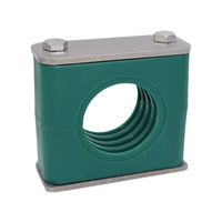 Collier de serrage pour tuyau en acier inoxydable à trou unique, base soudée, usage léger