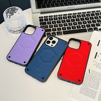 Coque de téléphone de style guerrier anti-chute pour iphone 16 Pro Max Cell Cover avec magnétique