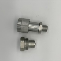 Nouvelles raccords rapides hydrauliques Parker Poolke NPT 3/8 haute pression 700 bars, type vis, en acier au carbone chromé
