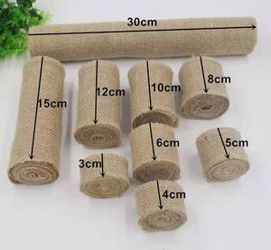 Jute Bag <strong>Ribbons</strong> Jute <strong>Burlap</strong> Hessian Chair <strong>Ribbon</strong> Sash With Lace Jute <strong>Burlap</strong> Rolls Hessian <strong>Ribbon</strong> - Product Image 1
