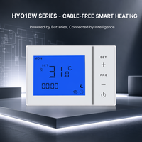 Termostato Inteligente HYSEN HY01BW con Pantalla Táctil LCD, Programable Semanalmente, para Caldera de Gas de Pared