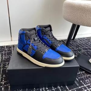 Baskets montantes rétro de luxe de créateur en maille unisexe, chaussures de sport décontractées, de course, de marche et de basketball personnalisées, antidérapantes pour hommes - Product Image 5