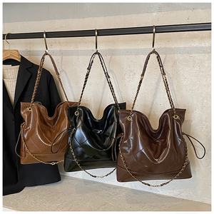 Bolsos de Mano Vintage de Lujo, Bolso Tote de Cuero Retro a la Moda, de Gran Capacidad, para Mujer - Product Image 3