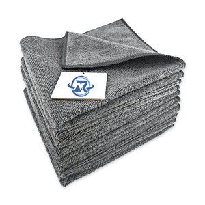 Serviette de nettoyage en microfibre super douce double face <span class=keywords><strong>pour</strong></span> tableau de bord intérieur de voiture et taches d'eau, serviette tricotée chaîne - Product Image 4