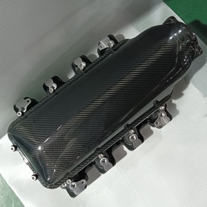 Khô tinh khiết sợi carbon hàng đầu nắp lo-ram Modular intake Manifold phù hợp với LS3 động cơ - Product Image 3
