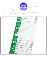 Étiquettes alimentaires autocollantes durables en papier couché résistant aux UV et aux rayures, 3x2 pouces (76x51mm), rouleau de 500 autocollants pour