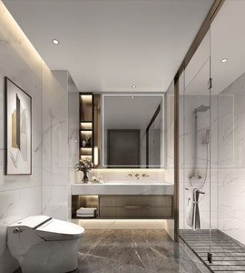 Kaliteli basit Modern özelleştirilmiş kapı banyo çerçevesiz temperli cam kanatlı duş kapısı - Product Image 5