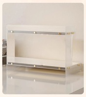 Grand Organisateur de Maquillage, Présentoir à Rouge à Lèvres, Étagère Transparente en Acrylique, Plateau à Parfums pour Coiffeuse de Salle de Bain, Boîte de Rangement Cosmétique