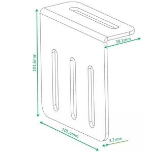 Supports de montage de panneaux solaires réglables 2 pièces Supports en forme de L avec écrous et boulons pour supports solaires hors réseau pour caravane - Product Image 4