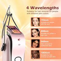 Épilation au laser diode professionnel 808 nm, 755 1064 3 longueurs d'onde, Ice Titanium, sans douleur, permanente, pour studio de beauté