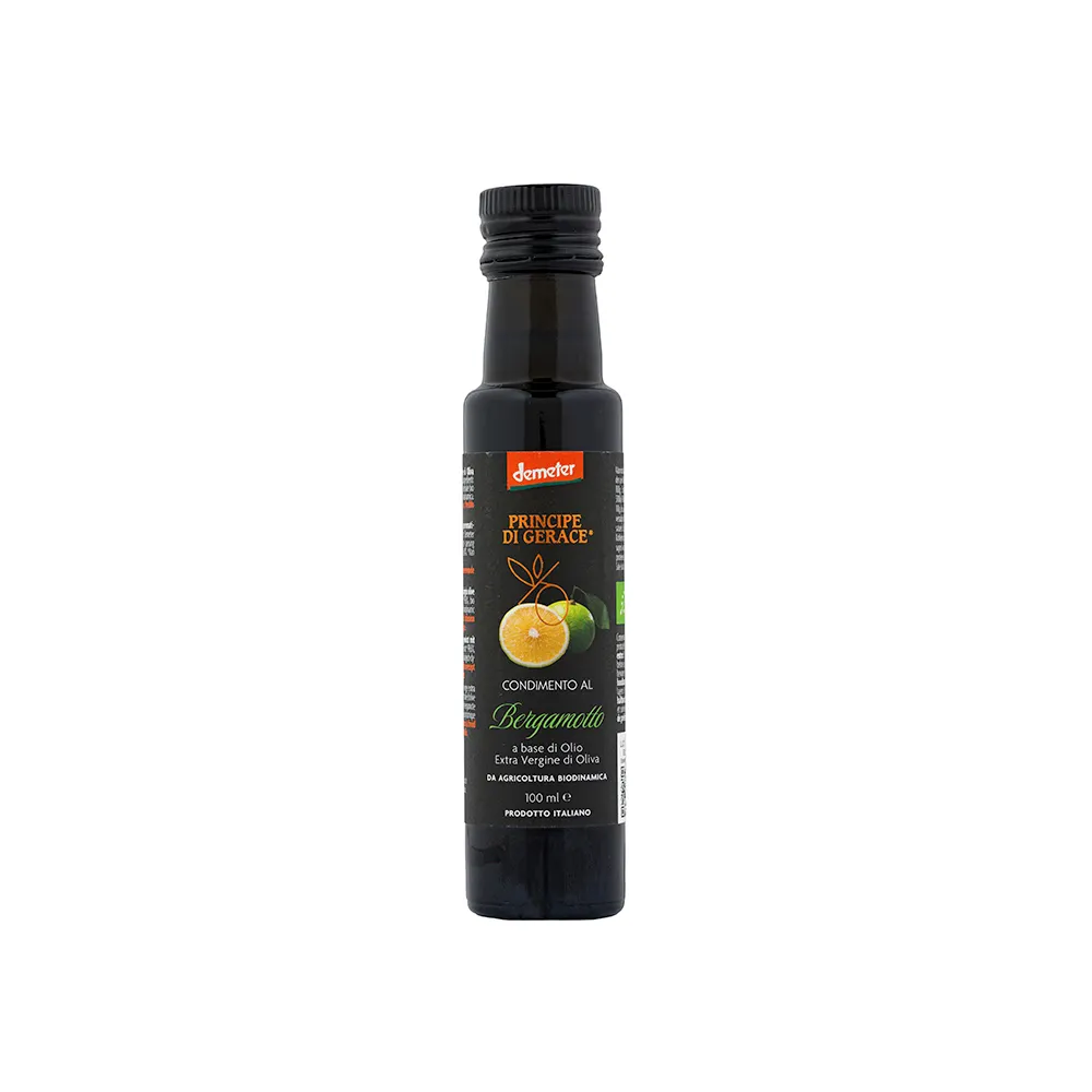 Made in Italy Zertifizierung Reinheit Fein fruchtiges bio dynamisches Olivenöl mit Bergamotte für eine gesunde Ernährung