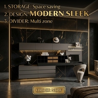 Système mural intégré sur mesure pour cloisons et panneaux muraux, idéal pour les projets de villas, hôtels et appartements
