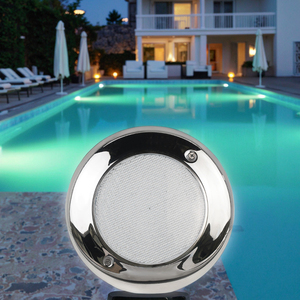 Nueva llegada <span class=keywords><strong>IP68</strong></span> 24W LED PAR56 verde blanco cálido piscina luz 316SS cubierta Anti-<span class=keywords><strong>agua</strong></span> salada montado bajo el <span class=keywords><strong>agua</strong></span> LED estanque 12V - Product Image 1