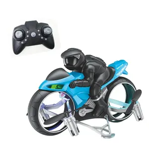 2.4G Radio Control Motorbike Toy Land And Air RC Stunt Motorcycle