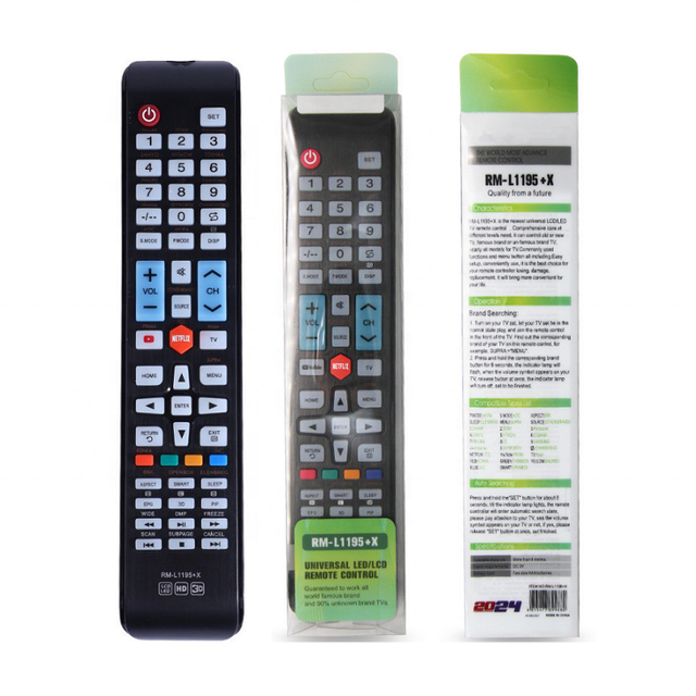 RM-L1195+X Universal TV Remote Control One Key Setting Multi Brand Television Remote Controller