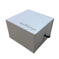 Confezione di vendita calda scatola di carta personalizzata con Logo stampato rigida cassetto scorrevole portagioie regalo per gioielli regalo scatola di cartone