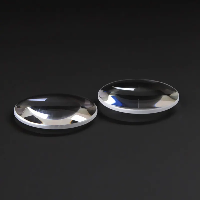 Customize 50mm Optical Glass BK7 Biconvex Glass Lens For Projectors Loupes