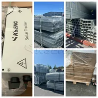 Système de suivi solaire à axe unique certifié TUV, améliorant l'efficacité énergétique, avec structure de montage au sol pour panneaux photovoltaïques