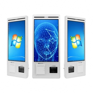Factory Direct Sale New Design Wall Mounted Restaurant Self Order Payment Kiosk <b>With</b> Accept Cash Machine - Product Image 1