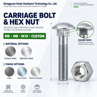 Custom M6 M8 M10 Carriage Bolt And Nut Set Stainless Or Zinc Plated Steel For Automotive Assembly OEM