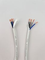 Vente en gros Câble RVV 4 conducteurs Câble flexible isolé en PVC 0.75mm 1mm 1.5mm 2.5mm 4mm Fils et câbles conducteurs en cuivre