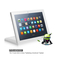 Terminal de commande Android de bureau en forme de L, écran tactile 10 pouces, borne de commande automatique, affichage LCD, pour les aires de restauration, la vente au détail et les usines