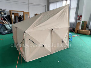 Outdoor Pop-up Foldable Canvas Quick-Set Windbreak Tent Shelter <strong>Wind</strong> <strong>Break</strong> with Tarp - Product Image 5