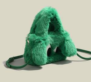 Bolso de mano de piel a la <span class=keywords><strong>moda</strong></span> para chicas, personalizado, con logotipo OEM, sherpa, suave, para hombro - Product Image 6