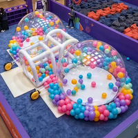 Dôme gonflable pour fête, maison à bulles géante, tente à double bulle transparente, ballons à bulles gonflables transparents