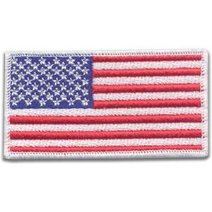 Parche Bordado de Fieltro con Bandera Americana DigitEMB USA, 11 Piezas, 5x2.6 Pulgadas, Termoadhesivo con Borde Merrow Blanco - Product Image 2