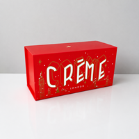 Caja de Regalo Magnética Roja Plegable Personalizada Premium con Estructura de Cartón Rígido para Empaque de Botellas de Whisky y Licores