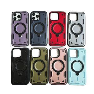 เคสโทรศัพท์มือถือแบบแม่เหล็กพร้อมขาตั้ง สำหรับ <span class=keywords><strong>iPhone</strong></span> <span class=keywords><strong>11</strong></span> 12 13 14 15 16 XS <span class=keywords><strong>Pro</strong></span> Max Plus หมุนได้ 360 องศา  บรรจุในถุง OPP - Product Image 5