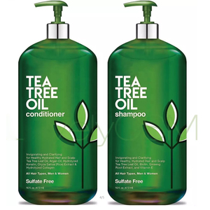 Champú Personalizado de Marca Privada <span class=keywords><strong>para</strong></span> <span class=keywords><strong>el</strong></span> Crecimiento del <span class=keywords><strong>Cabello</strong></span> con Jengibre, Menta y Aceite de Árbol de Té, Cuidado Capilar <span class=keywords><strong>Natural</strong></span>, Champú Anticaspa - Product Image 5