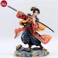 Collection de figurines d'anime en PVC OEM Décoration de bureau Poupée samouraï en résine Cadeau d'anniversaire pour les fans d'anime