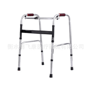 Stainless Steel Walker With Wheels <b>Height</b> <b>Adjustable</b> Portable Walking Aid For Elderly Mobility Support - Product Image 5
