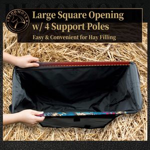 Free sample Horse Sheep Cattle Donkey Extra Large Extra Large Tote <b>Hay</b> Bale <b>Bag</b> Premium Durable Feed Horse <b>Hay</b> Bale Storage <b>Bag</b> - Product Image 4