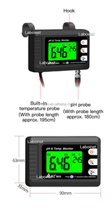 저렴한 가격의 수족관 테스트 키트 AZ8605 물 분석을위한 데이터 로거 수경 컨트롤러가있는 벽걸이 형 pH 모니터 - Product Image 6