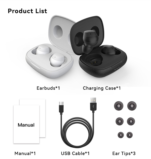 Bluetooth 5.3 TWS In-Ear Earbuds Wireless Sports Headphones for Workout Outdoor Activities