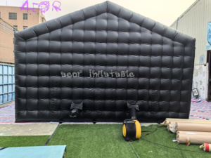 Tente <span class=keywords><strong>de</strong></span> fête <span class=keywords><strong>gonflable</strong></span> en cube <span class=keywords><strong>de</strong></span> discothèque portable noire commerciale à LED - Product Image 4