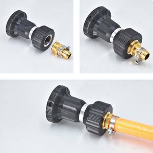 Conector Rápido para Manguera de Jardín, Extensión de Rosca Externa, Junta de Reparación de Metal y Aluminio, Fácil de Instalar - Product Image 1