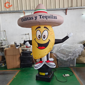 ตุ๊กตาลมเป่าลมรูปทรงใหม่ ตุ๊กตาลมเป่าลมรูปทาโก้ ตุ๊กตาลมเป่าลมรูปแพน<span class=keywords><strong>เค้ก</strong></span> ตุ๊กตาลมเป่าลมรูปคนลอยฟ้า สำหรับ<span class=keywords><strong>โฆษณา</strong></span>ร้านอาหาร - Product Image 1