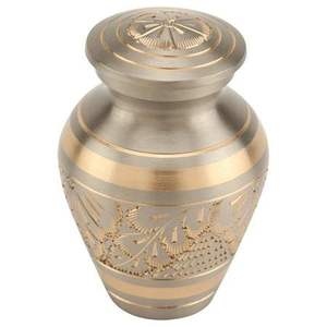 Urnas de cremación de metal altamente duraderas para cenizas humanas Urna de metal funeraria disponible a un precio asequible de la India - Product Image 3