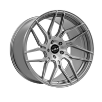 Velg Kawat Multi-Spoke Emas 16 Inci 5x130mm dari Aluminium Alloy Tempa Cekung Kustom, Baru, Universal