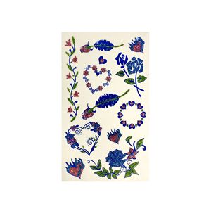 Adesivi per Tatuaggi Temporanei a Forma di Farfalla Glitterata, Impermeabili, con Disegni di Fiori, Cuori e <span class=keywords><strong>Stelle</strong></span> per Donne, Decorazioni per Feste - Product Image 5