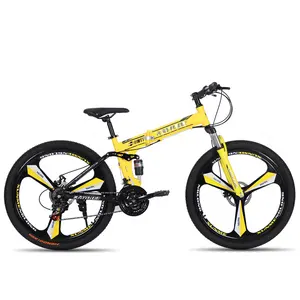 24-26英寸成人碳折叠MTB自行车铝和钢叉耐用脂肪轮胎BMX自行车，用于城市和土路运动